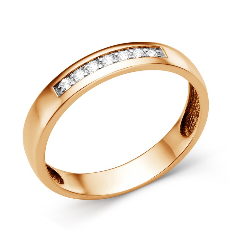 Кольцо, золото, фианит, 000441-1102